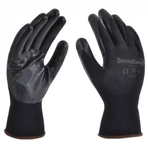 Kit 12 Pares Guante Nylon Palma De Nitrilo 51-811 Dermacare